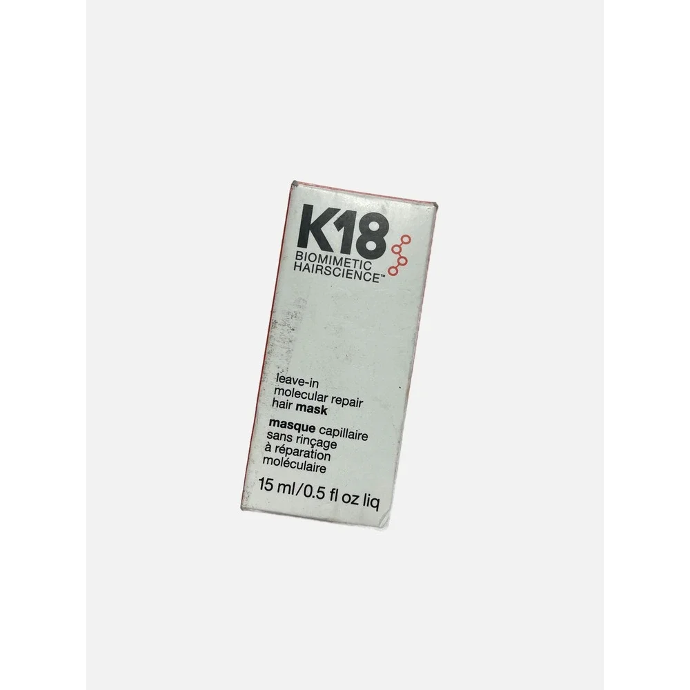 K18 Leave-In Molecular Repair Hair Mask Unisex 15ml 0.5oz Treatment Damaged Hair